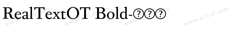 RealTextOT Bold字体转换